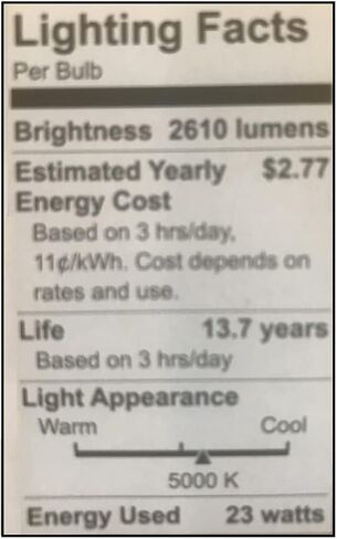 لمبة إضاءة LED، فائقة السطوع، 23 واط، 2,610 لومن in Saudi Arabia