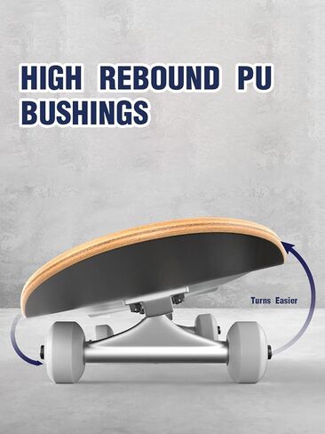 31"x8" Skateboard for Adults Teens Youths Kids Beginners, 8 Layer Canadian Maple Double Kick Deck Concave Fit for Skateboarding, Cruising, Carving, Tricks (with T Tool) in Saudi Arabia