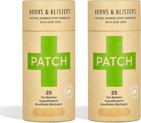 ضمادات من الخيزران الصديقة للبيئة للعضات والشظايا، العناية بالجروح غير المسببة للحساسية للبشرة الحساسة، قابلة للتحلل بيولوجيًا، خالية من اللاتكس، خالية من البلاستيك، خالية من نفايات الصبار، 25 قيراط (عبوتان) in Kuwait