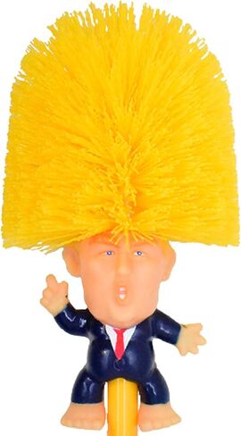 Liphontcta Liphontcta Donald Trump وعاء فرشاة المرحاض مع حامل، هدية مضحكة لأصدقائك وعائلتك، اجعل المرحاض الخاص بك رائعًا مرة أخرى، الهدية المبتكرة الرئاسية. (فرشاة ترامب + القاعدة) in Kuwait