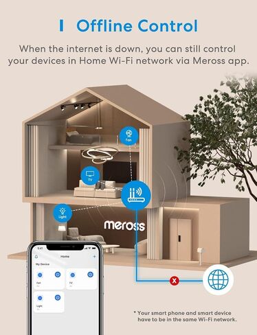 Meross Smart Plug Mini، مقبس مخرج بلوتوث واي فاي 15A متوافق مع Alexa، Google Assistant، التحكم عن بعد بالصوت والتطبيق، مؤقت، تحكم دون اتصال، ETL FCC معتمد 4 حزم، 2.4G فقط in Kuwait