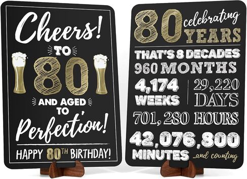 Retirement Decorations Sign for Women Men, Acrylic Retirement Poster Gifts with Stand, Table Happy Retirement Party Decorations Supplies, Black Gold, 2-Pack in Saudi Arabia