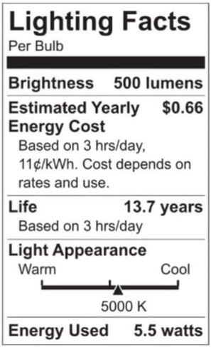 GE Refresh LED Vintage 60 watt Equivalent Daylight Dimmable Decorative Light Bulb (2 Pack) in Saudi Arabia