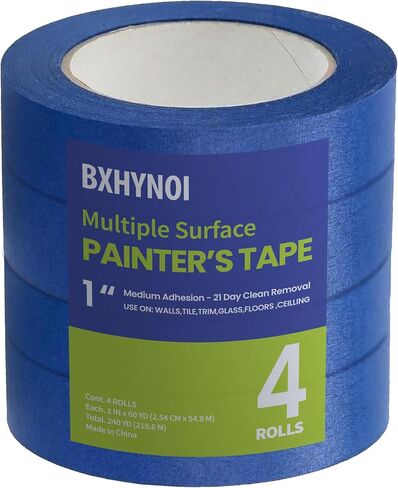 Painters Tape,4 Rolls,1 in. W X 60 YD,Blue Masking Tape for Walls,Paint in Saudi Arabia