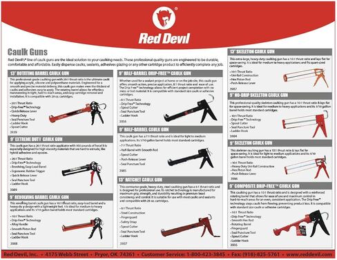 Red Devil 3937 13" Ratchet Caulk Gun in Saudi Arabia