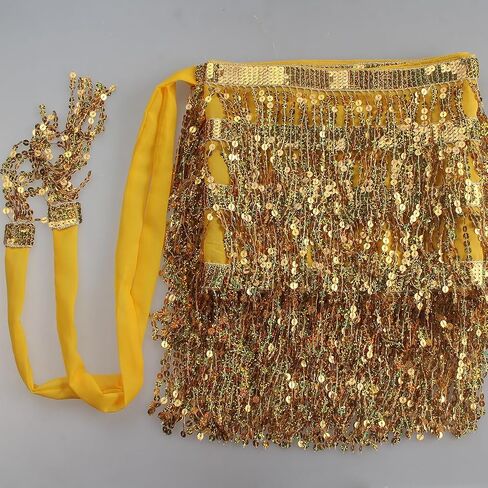 Women Dance Skirts Sequins Sarong Tie Wrap Sparkly Skirt Rave Outfits Extra Waist Width Full Cover Hip in Saudi Arabia
