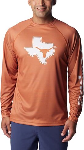 Columbia Men's Collegiate Terminal Tackle Heather Long Sleeve Shirt in Saudi Arabia