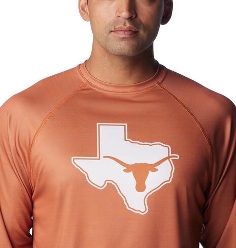 Columbia Men's Collegiate Terminal Tackle Heather Long Sleeve Shirt in Saudi Arabia