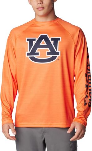 Columbia Men's Collegiate Terminal Tackle Heather Long Sleeve Shirt in Saudi Arabia