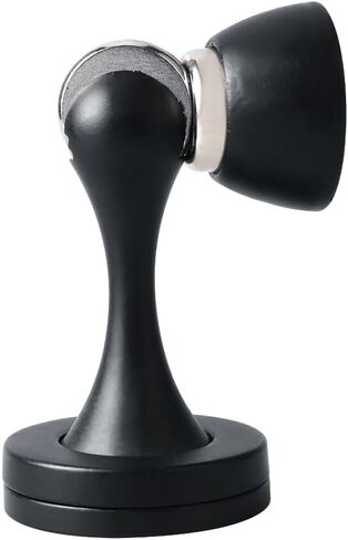 Alise Magnetic Door Stop Door stopper Holder Catch Heavy Duty Screw Floor/Wall Mount,MX3100-B Black in Saudi Arabia