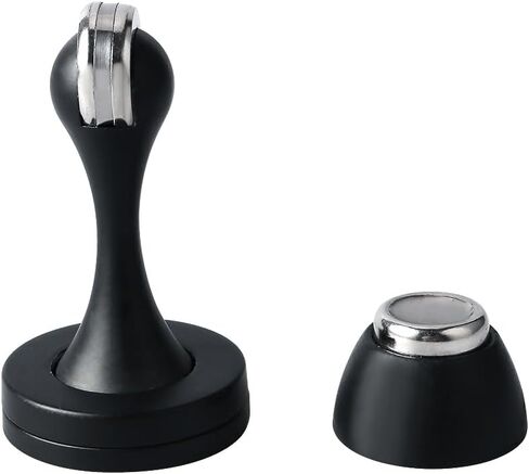 Alise Magnetic Door Stop Door stopper Holder Catch Heavy Duty Screw Floor/Wall Mount,MX3100-B Black in Saudi Arabia