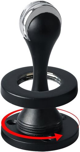 حامل سدادة الباب المغناطيسي من Alise، مثبت على الأرض/الجدار شديد التحمل، MX3100-B أسود in Kuwait