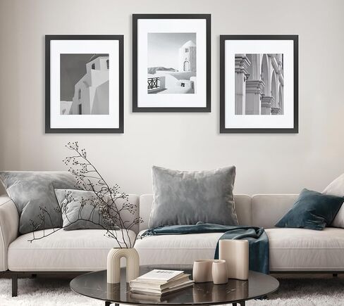 مجموعة من 3 إطارات صور مقاس 11 × 14 مع زجاج عالي الدقة غير لامع قابل للإزالة مقاس 8 × 10، لمجموعات الصور العائلية - ديكور حائط أنيق بكميات كبيرة، مثالي للحفاظ على اللحظات الثمينة في المنزل in Kuwait