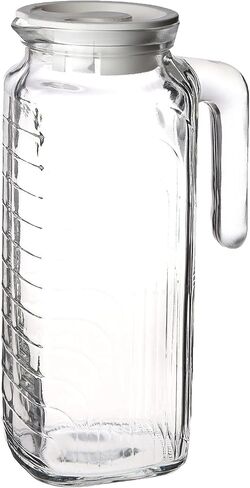Bormioli Rocco Gelo Jug with Red Lid, 41-Ounce in Saudi Arabia
