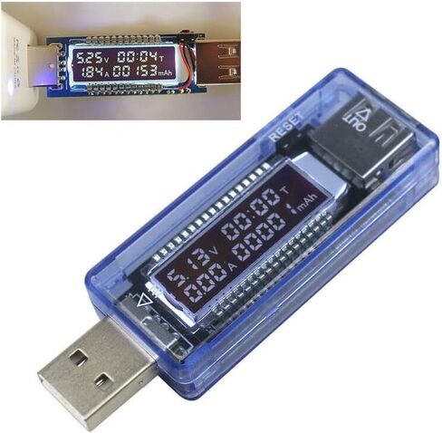 Multi-Function USB Charger Doctor Tester Voltage Volt Current Meter Multimeter Detector Voltmeter in Saudi Arabia