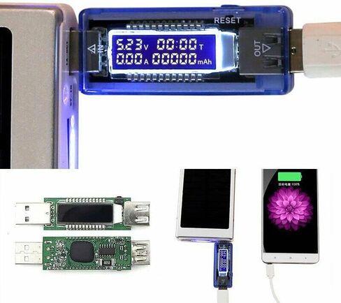 Multi-Function USB Charger Doctor Tester Voltage Volt Current Meter Multimeter Detector Voltmeter in Saudi Arabia