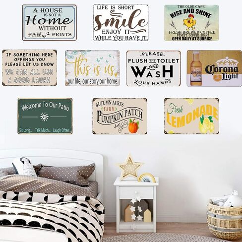 Autumn Acres Farm Pumpkin Patch Tin Sign Retro Vintage Kitchen Signs Farm Decorative Country Home Decor 8X12Inch in Saudi Arabia