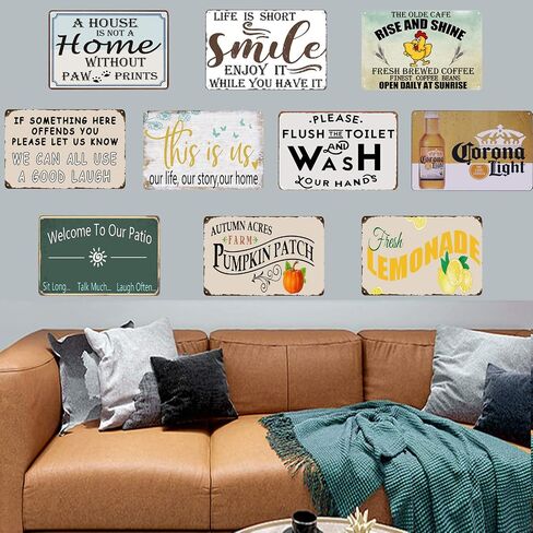 Autumn Acres Farm Pumpkin Patch Tin Sign Retro Vintage Kitchen Signs Farm Decorative Country Home Decor 8X12Inch in Saudi Arabia