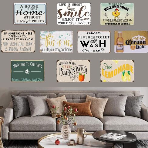 Autumn Acres Farm Pumpkin Patch Tin Sign Retro Vintage Kitchen Signs Farm Decorative Country Home Decor 8X12Inch in Saudi Arabia