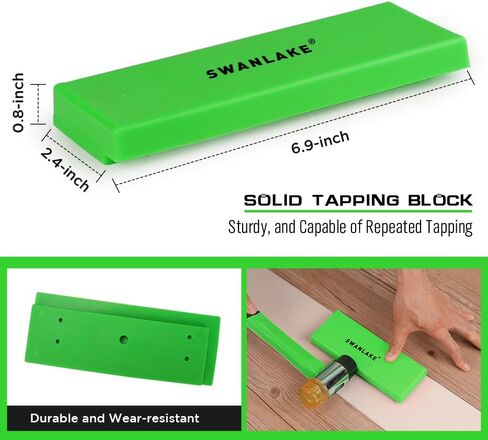 سوان ليك 50 قطعة من أدوات الأرضيات المصفحة | طقم تركيب الأرضيات الخشبية المصفحة مع 44 فواصل | مطرقة مقبض من الألياف الزجاجية | قضيب سحب عالي التحمل وكتلة التنصت | مقياس كفاف. in Kuwait