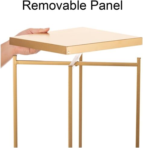 قطع مركزية لحفلات الزفاف الذهبية للطاولات - قطعتان من حامل الزهور المعدنية، مزهريات طويلة 31.5 بوصة للقطع المركزية، حامل مزهرية زهور مركزية هندسية لتزيين الزفاف، الحدث، المنزل in Kuwait