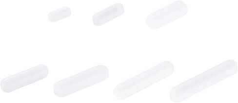 MECCANIXITY Magnetic Stirrer Mixer Stir Bar Rod 10/15/20/25/30/35/40mm Cylinder Shape PTFE Coating Magnet White for Laboratory 7Pcs in Saudi Arabia