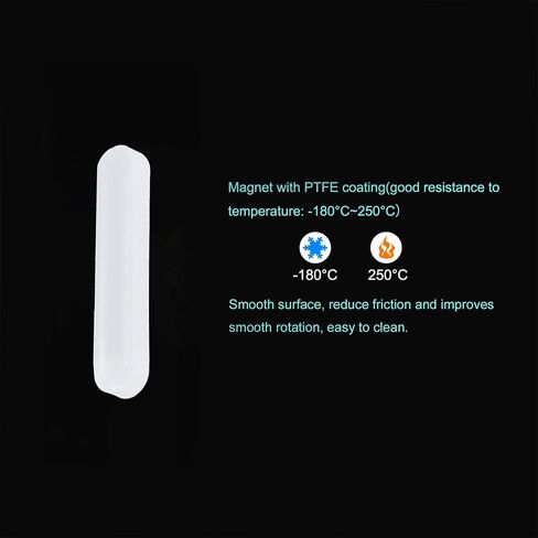 MECCANIXITY Magnetic Stirrer Mixer Stir Bar Rod 10/15/20/25/30/35/40mm Cylinder Shape PTFE Coating Magnet White for Laboratory 7Pcs in Saudi Arabia