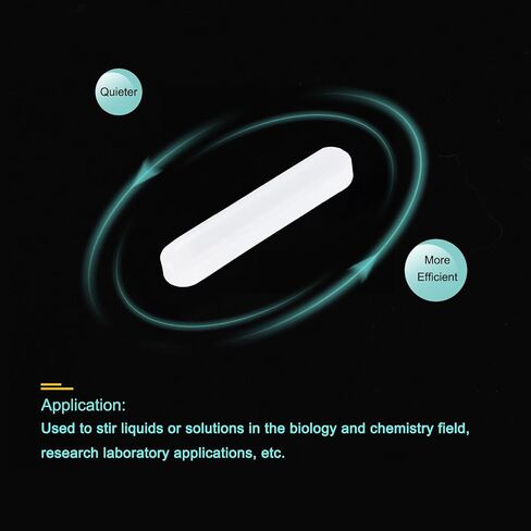 MECCANIXITY Magnetic Stirrer Mixer Stir Bar Rod 10/15/20/25/30/35/40mm Cylinder Shape PTFE Coating Magnet White for Laboratory 7Pcs in Saudi Arabia