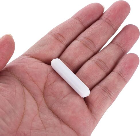 MECCANIXITY Magnetic Stirrer Mixer Stir Bar Rod 10/15/20/25/30/35/40mm Cylinder Shape PTFE Coating Magnet White for Laboratory 7Pcs in Saudi Arabia