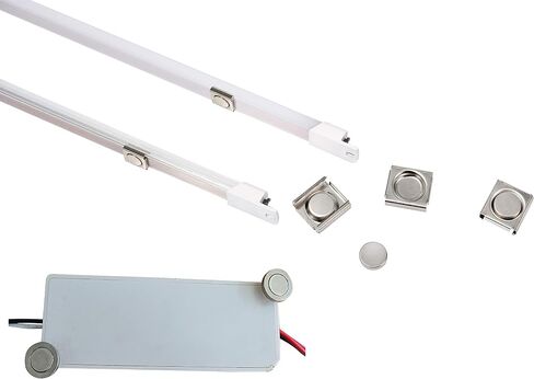4FT LED Retrofit Kit,24W Magnetic LED Troffer Retrofit Kit 2x4 FT,3600LM,5000K Daylight White, T8 T10 T12 Fluorescent Replacement, NOT Dimmable, 1 Driver 2 Tubes Per Kit in Saudi Arabia