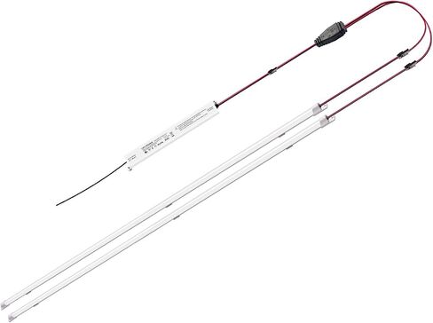 4FT LED Retrofit Kit,24W Magnetic LED Troffer Retrofit Kit 2x4 FT,3600LM,5000K Daylight White, T8 T10 T12 Fluorescent Replacement, NOT Dimmable, 1 Driver 2 Tubes Per Kit in Saudi Arabia