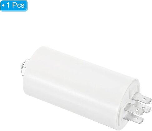 PATIKIL CBB60 12uF Running Capacitor, AC 450V 4 Pins 50/60Hz Cylinder Bottom with Screw 65x34mm for Air Compressor,Cleaning Machine Motor Star in Saudi Arabia