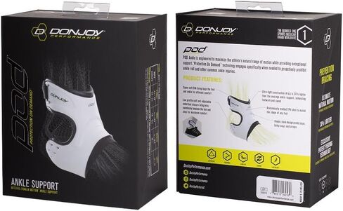 DonJoy Performance POD Ankle Brace, Best Support for Stability, Ankle Sprain, Roll, Strains for Football, Soccer, Basketball, Lacrosse, Volleyball in Saudi Arabia