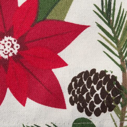DII Christmas Kitchen Towel Set, Floral Tea Towels for Baking, Cleaning, Entertainment & Cooking, 18x28, Boughs of Holly, 2 Piece in Saudi Arabia