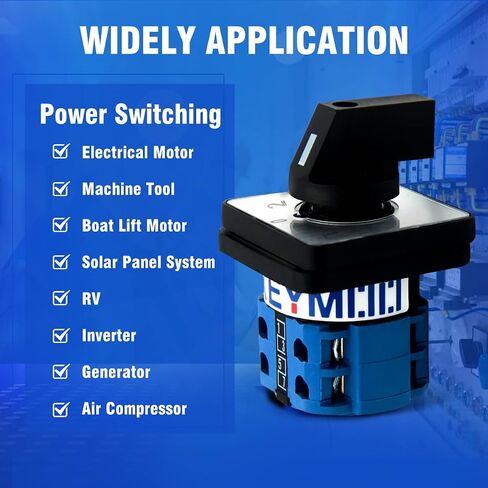مفتاح تحويل دوار KEYMOO 20A، 3 مواضع 2 مراحل 8 محطات، مفتاح محدد عالمي ON-Off-ON 2-Way، مفتاح Cam 20/D202.2 in Saudi Arabia