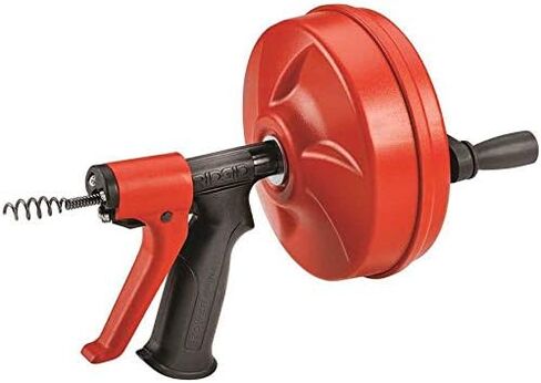 RIDGID 57043 Power Spin+ 1/4" x 25' Hybrid Drain Cleaning Machine Snake Auger with AUTOFEED, Manual or Cordless Drill Operated Drain Cleaner with MAXCORE Cable in Saudi Arabia