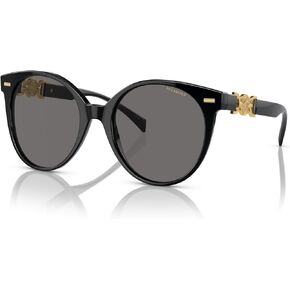 Versace Woman Sunglasses White Frame, Photo Grey Lenses, 55MM