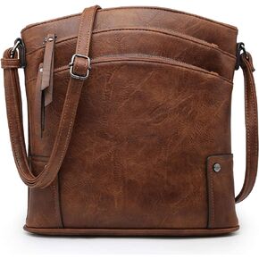 VONMAY Large Crossbody Bags for Women Triple Zip Pocket Cross Body Purses and Handbags