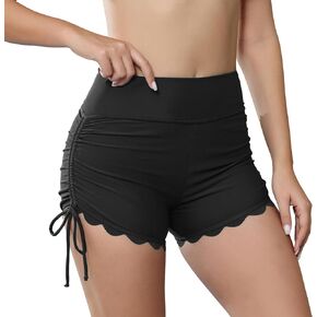 American Trends Womens Swim Shorts High Waisted Bathing Suit Bottoms Swimsuit Swimwear Tummy Control Beach Board Shorts
