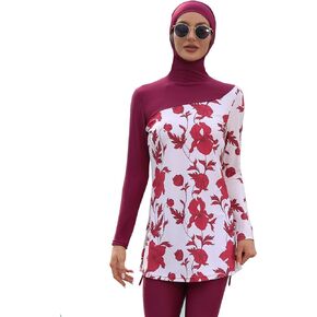 seafanny Women Muslim Swimwear Long Sleeve Burkini Full Cover Hijab Modest Swimsuit burqine