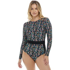 Body Glove Women's Standard Long Sleeve Paddle One Piece Swimsuit with UPF 50+ in Saudi Arabia