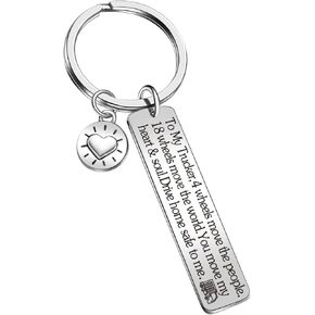 Trucker Keychain Truck Driver Gift Trucker Birthday Keychain Husband Keychain Boyfriend Gift Hubby Jewelry