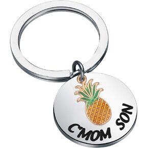 FAADBUK Pineapple Gift C'mon Son Keychain Tv Show Gift Shawn And Gus Fan Gift