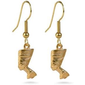 Egyptian Nefertiti Earrings - Gold Finish