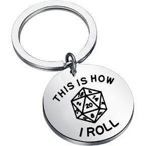 TGBJE THIS IS HOW I ROLL Keychain Gift fans Master Gift DND Gift