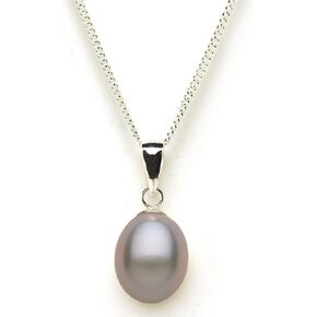 Exuisite Drop Shape Freshwater Cultured Pearl Pendant on Sterling Silver in Saudi Arabia