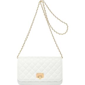 Time Pawnshop Women Shoulder Bag Quilted Crossbody Purse Designer Lattice Leather Chain Bag