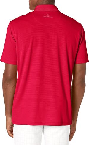 Pebble Beach Men's Horizontal Texture Short-Sleeve Polo in Saudi Arabia