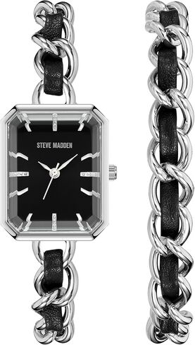Steve Madden Women's Chain Watch and Bracelet Set in Saudi Arabia