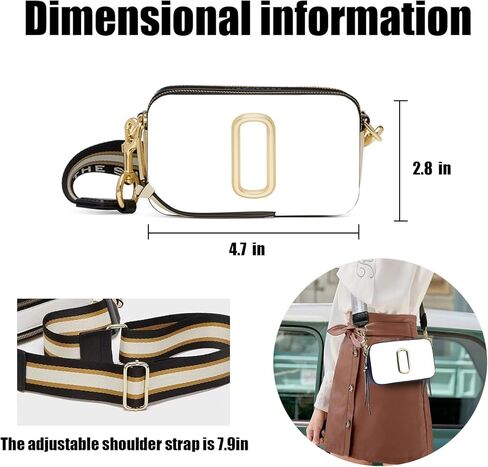 Camera Bag Crossbody,Camera Purse,Camera Crossbody Bag,Crossbody Bag with Multi-Layer Design and Multiple Carrying Methods in Kuwait